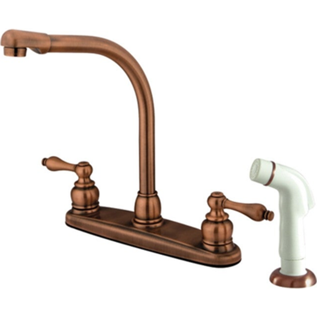 Kingston Brass KB711AL Victorian Centerset Kitchen Faucet  Polished Ch