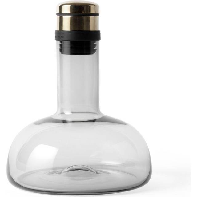 Audo - Wine Breather Original Decanter 1 L - rauch, messing/H x Ø 22x16.5cm - brass (22.0 x &#8960;17.0cm)
