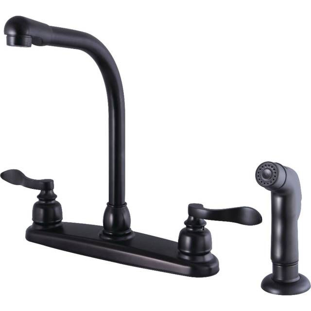 Kingston Brass FB755NFLSP NuWave French 8-Inch Centerset Kitchen Fauce