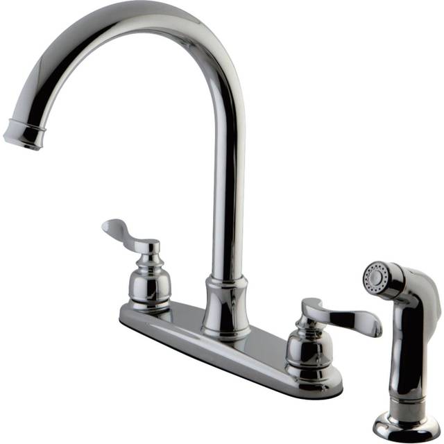 Kingston Brass FB7791NFLSP NuWave French 8-Inch Centerset Kitchen Fauc