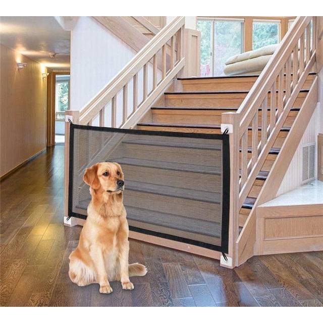 Portable Mesh Pet Gate Door Barrier Guard Ideal for Cat or Dogs