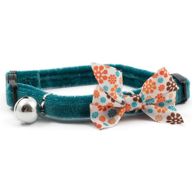 Ancol Cat Collar Vintage Bow Teal