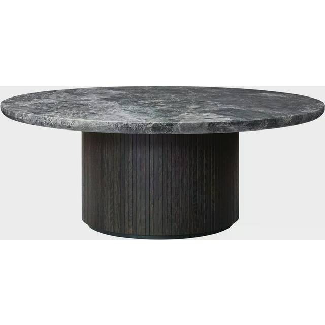 Gubi Moon Soffbord Runt Ø120 H45 Brunsvart / Grå - Soffbord Marmor Grå Marmor - 10014367
