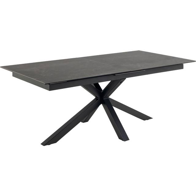 Florence Heaven Ceramic 8 Seater Extendable Dining Table Black - Furniture To Go
