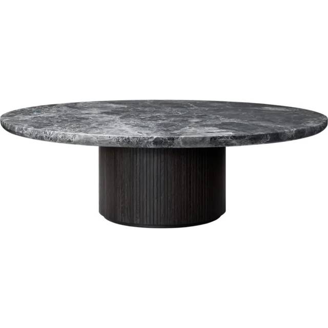 Gubi - Moon Soffbord Runt Ø150 H45 Brunsvart / - Grå Marmor