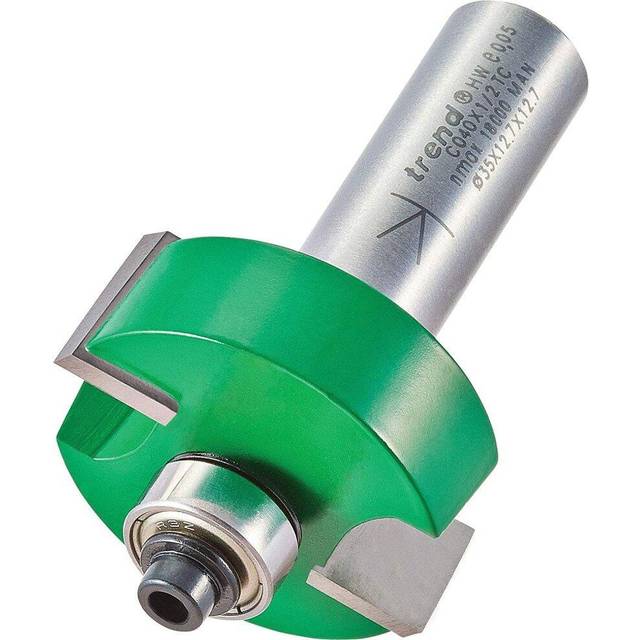 Trend Bearing Self Guided Rebate Router Cutter 35mm 12.7mm 1/2"
