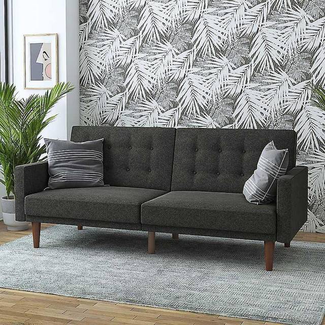 Dorel Wimberly Futon Grey Linen, Grey