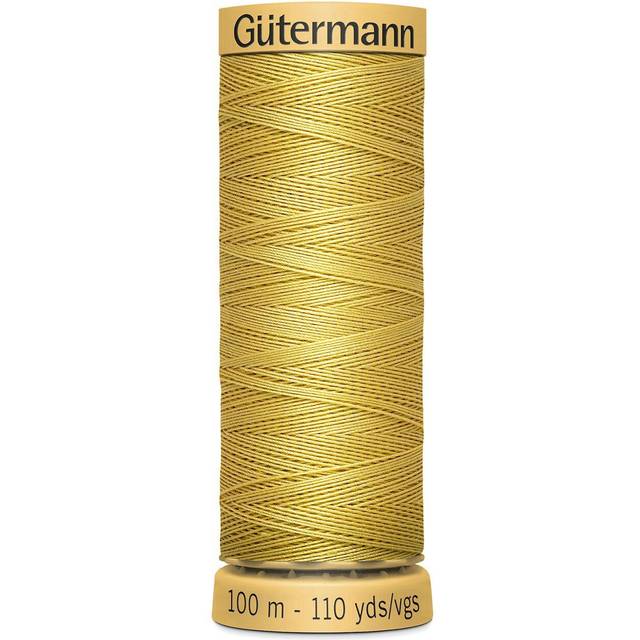 Gutermann Natural Cotton Thread 110yd-Yellow 103C-1600