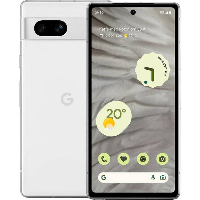 Google Pixel 7a 5G smartphone 8/128GB (Snow) - På lager i butik