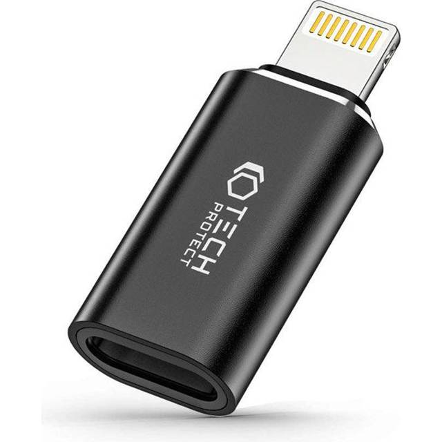 Tech-Protect UltraBoost USB-C till Lightning adapter - Svart