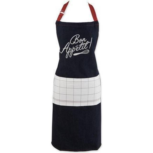 DII Bon Appetit Denim Embroidered Apron