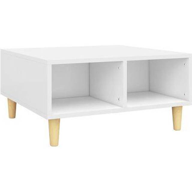 Soffbord rökfärgad ek 60x60x30 cm konstruerat trä