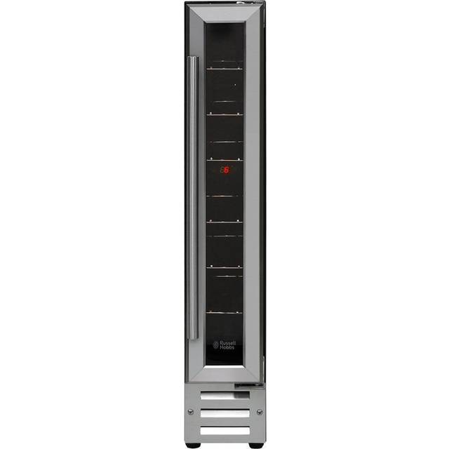 Russell Hobbs RHBI7WC1SS 7-Bottle Freestanding or Built In Wine Cooler - Silver, Silver