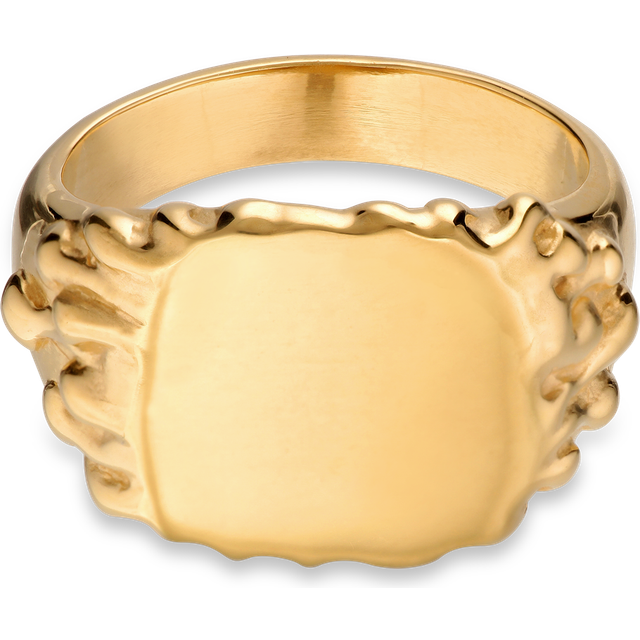 Jane Kønig Drippy Signet Forgyldt Ring