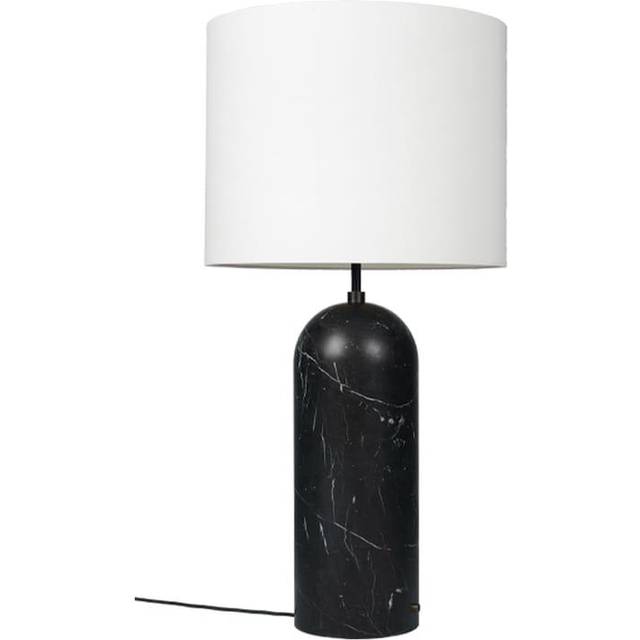 Gubi - Gravity Xl Golvlampa Låg / Canvas - Svart Marmor