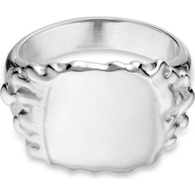 Drippy Signet Ring - Silver Sterling 925 (48 Eurosize)