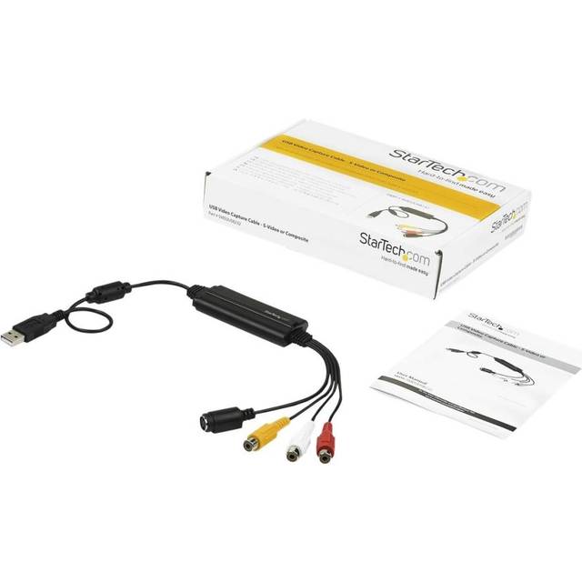 USB videoinspelningsadapterkabel - S-Video/Composite till USB 2.0 SD videoinspelningsenhetskabel - TWAIN-support - analog till digital omvandlare för medialagring - Endast Windows (SVID2USB232)