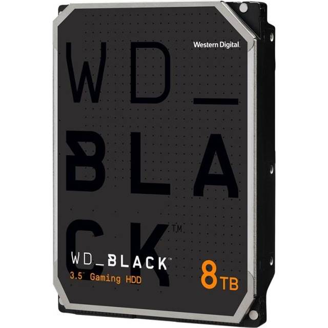 WD_BLACK WD8002FZWX - Hårddisk - 8 TB - intern - 3,5" - SATA 6Gb/s - 7200 rpm - buffert: 128 MB