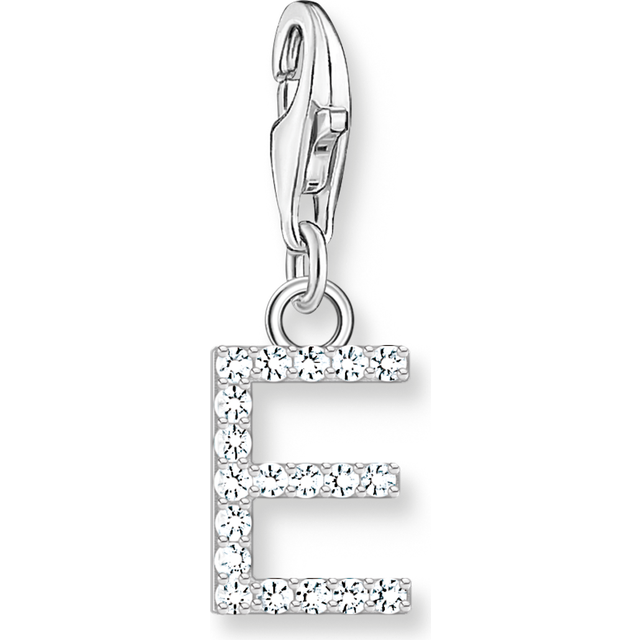 THOMAS SABO Silver Cubic Zirconia Letter E Charm 1945-051-14