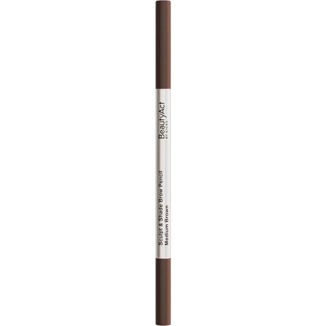 BeautyAct Sculpt & Shade Brow Pencil Medium Brown