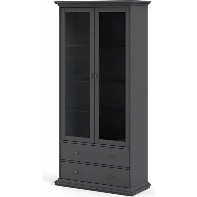 Paris China Cabinet - White, White