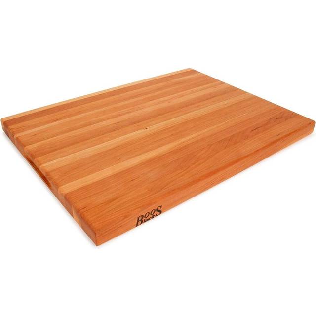"John Boos Boos Block R-Board Series Large Reversible Wood Cutting Board  1.5-Inch Thickness  24"""""""" x 18"""""""" x 1 1/2""""""""  Cherry"