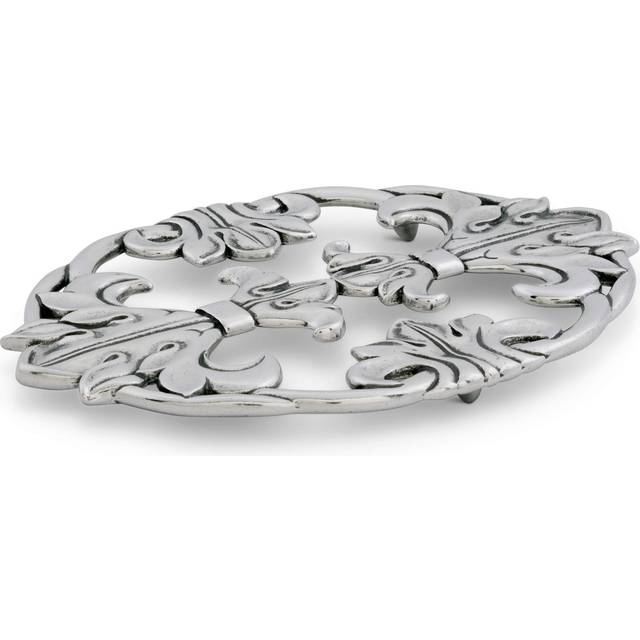 Arthur Court Designs Aluminum FleurDeLis Trivet Hot Pans Pots Dishes or Teapot French Theme 925 inch x 7 inch