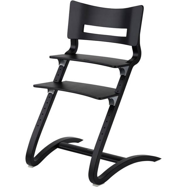 Leander Classic™ barnstol utan säkerhetsbygel svart – tidlös design – individuellt justerbar – elastisk konstruktion för motoriska färdigheter
