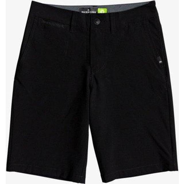 Quiksilver Boys' Big Union Amphibian Water Friendly 4 Way Stretch Hybrid Chino Short  Black  30/16