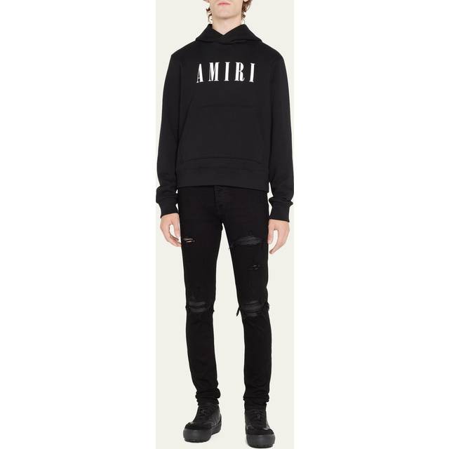 【関税込み】AMIRI ブラック Core フーディ AMIRI: Black Core Hoodie | SSENSE