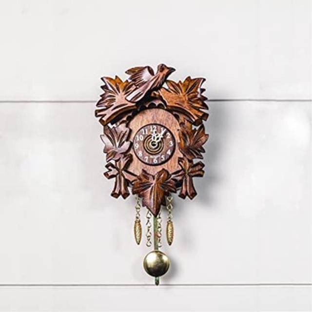 HANS  Small traditional quartz cuckoo clock Features cuckoo and  12 melodies Made in Germany