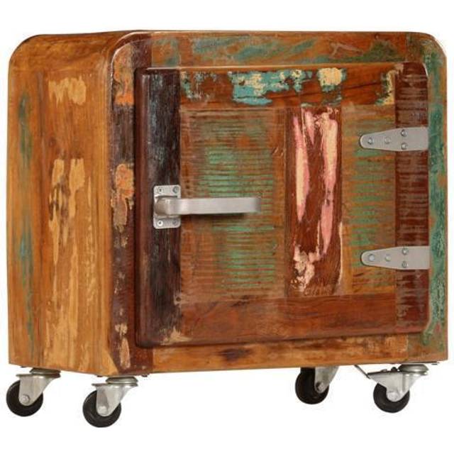 vidaXL Bedside Cabinet 50x30x50 cm Solid Reclaimed Wood - Multicolour