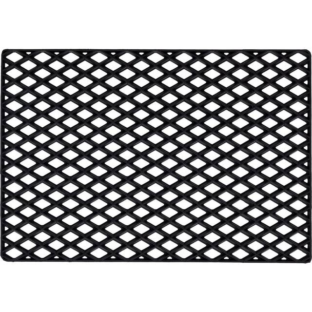 Dixie Black grid dörrmatta 60x90 cm - Svart