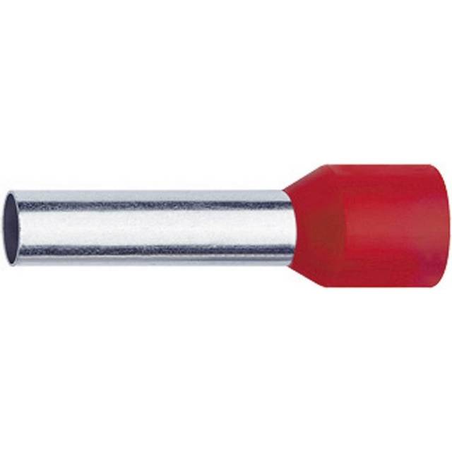 Klauke 1718 Ändhylsa 1 mm² Delisolerad Röd 1000 st