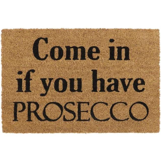 Eco-Friendly Prosecco Latex Backed Coir Door Mat - Brown