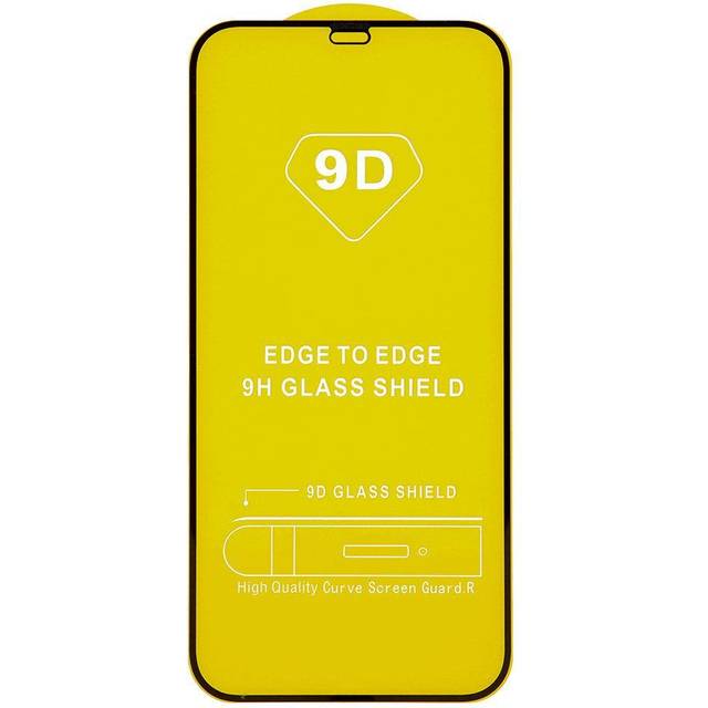 Skyddsglas 9D iPhone XR / 11 Svart Kant