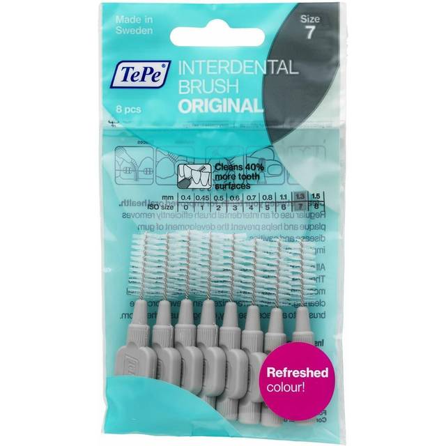 TePe Interdental Brushes Original Grey 8 x 1.3mm Brushes