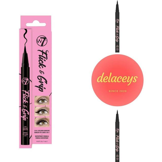 W7 Flick & Grip 2-in-1 Adhesive and Eyeliner - 4 x 16cm