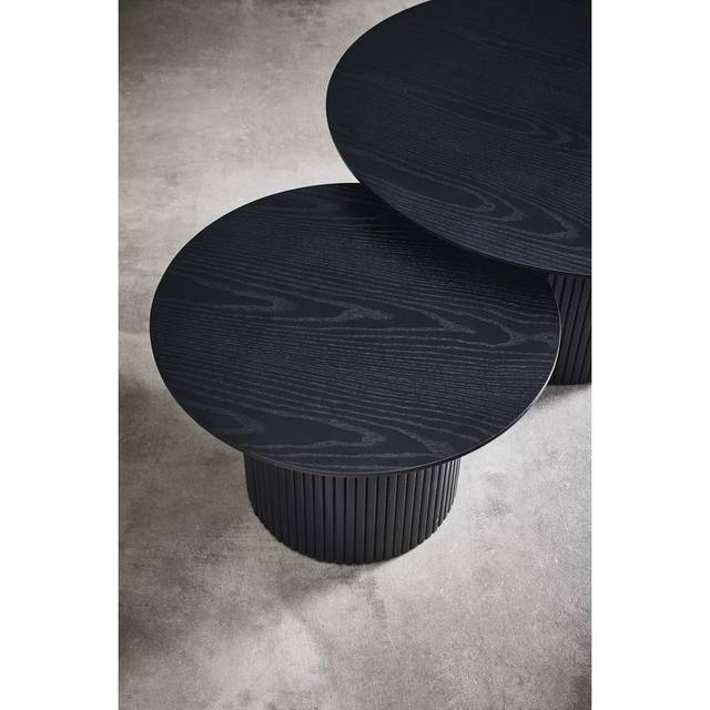 Soffbord Nfg Scarlett Ø90X45Cm Svart Ask