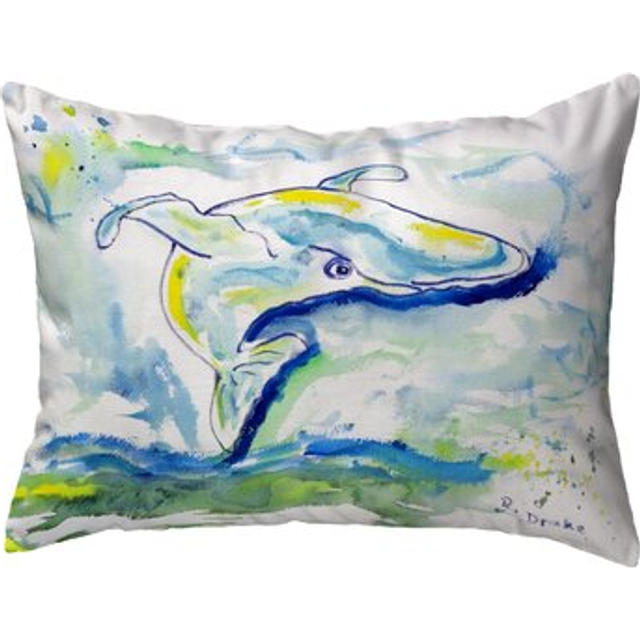 Betsy Drake ZP522 Gold Sea Horses Extra Large Zippered Pillow - 20 x 24 in.