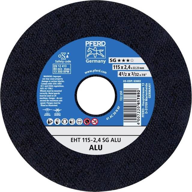 Pferd Cut-off Wheel EHT 115-2,4 SG Aluminium- you get 25
