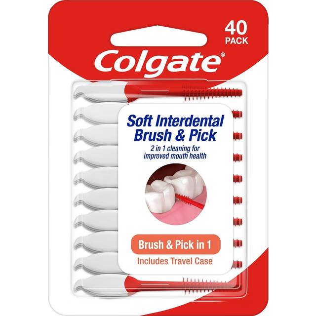 Colgate Soft Interdental Brush & Pick 40 pcs