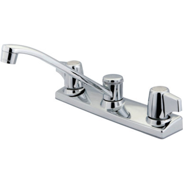 Kingston Brass KB120 8-Inch Centerset Kitchen Faucet  Polished Chrome