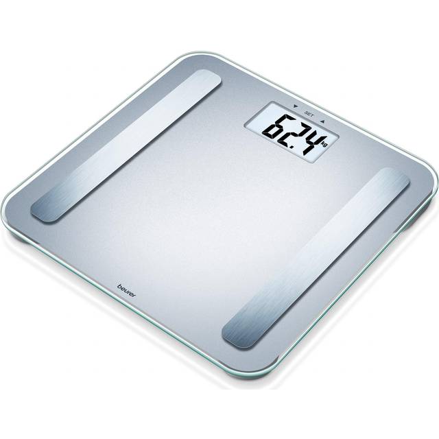 Beurer BF 183 diagnostisk våg, exakt kroppsanalys för upp till 10 personer, mätning av vikt, kroppsfett, BMI, muskelprocent och metabolisk ålder, stor XL-display, belastningskapacitet upp till 180 kg