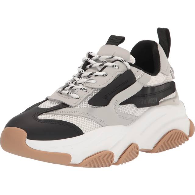Steve Madden Herr äger sneakers, vit/flerfärgad, 41 EU