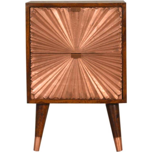 Artisan Manila Copper Bedside Table