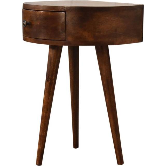 Artisan Chestnut Semi Circle Bedside Table