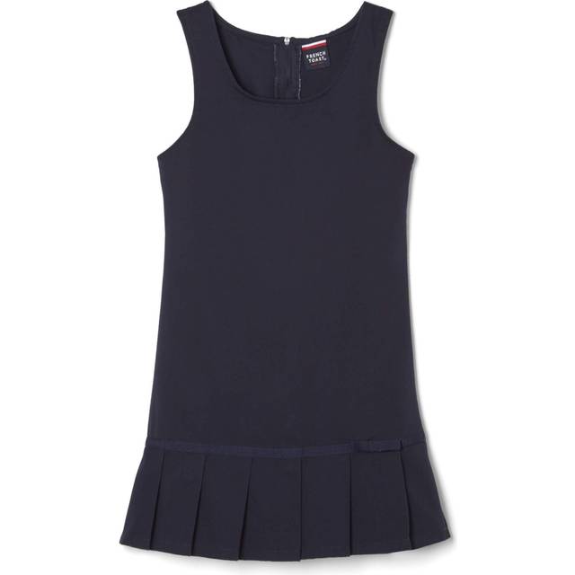 French Toast Girls' Big Pleated Ribbon Bow Jumper  Navy  8
