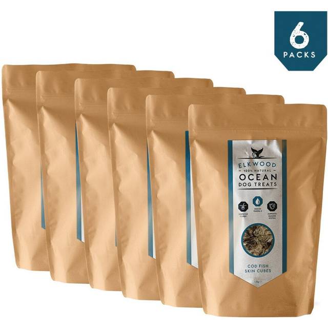 Elkwood cod fish skin cubes 130gm