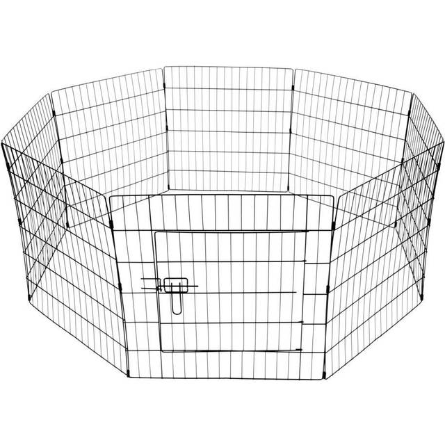 KCT Medium Wire Pet Play Pen Indoor/Outdoor Enclosure for Dogs & Puppies
